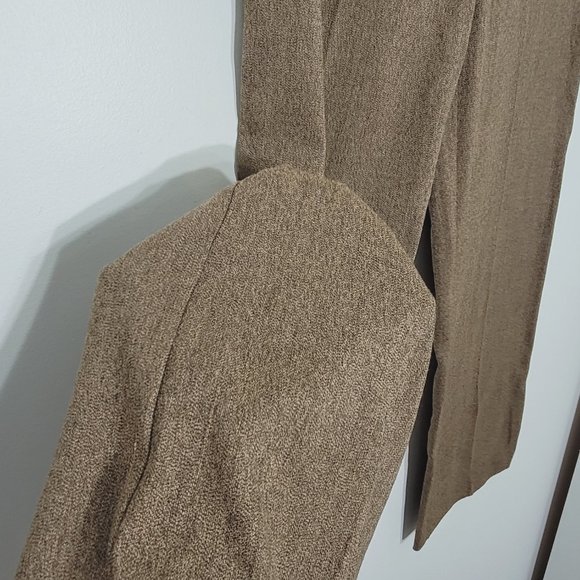 Laura Studio Neutral Tone Browns Wide Leg Preppy Business Professional Size 6 - Picture 6 of 12